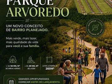 Pr�-Lan�amento Parque Arvoredo | Novo Bairro Planejado em Bo